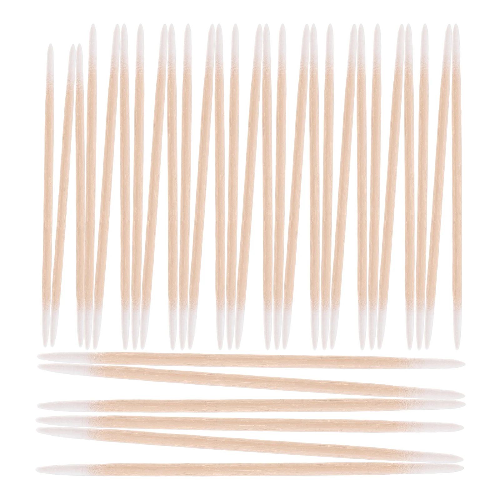 

2pcs Dual-Ended Double Pointed Cotton Swabs Beauty Makeup Applicator Skincare Tool Eyebrow Eyeliner Lip Liner Removal Ceramics