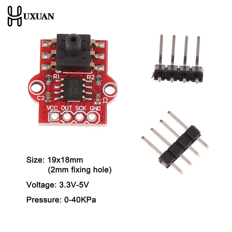 DC 3.3V-5V 0-40KPa Pressure Sensor Module Connect 2.5MM Soft Tube Digital Liquid Water Level Controller Board For Arduino