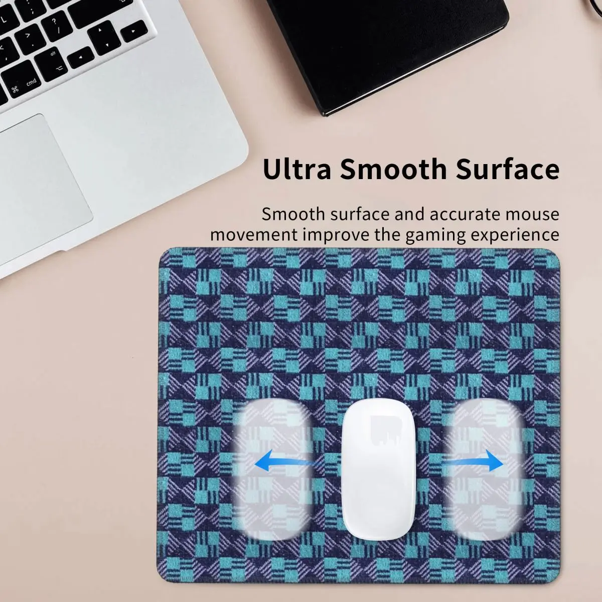 Waterloo And City Line-London غطاء مقعد تحت الأرض Moquette Mouse Pad لوحة المفاتيح الكمبيوتر ماوس حصيرة ألعاب الكمبيوتر حصيرة مكتبية الجدول الحصير