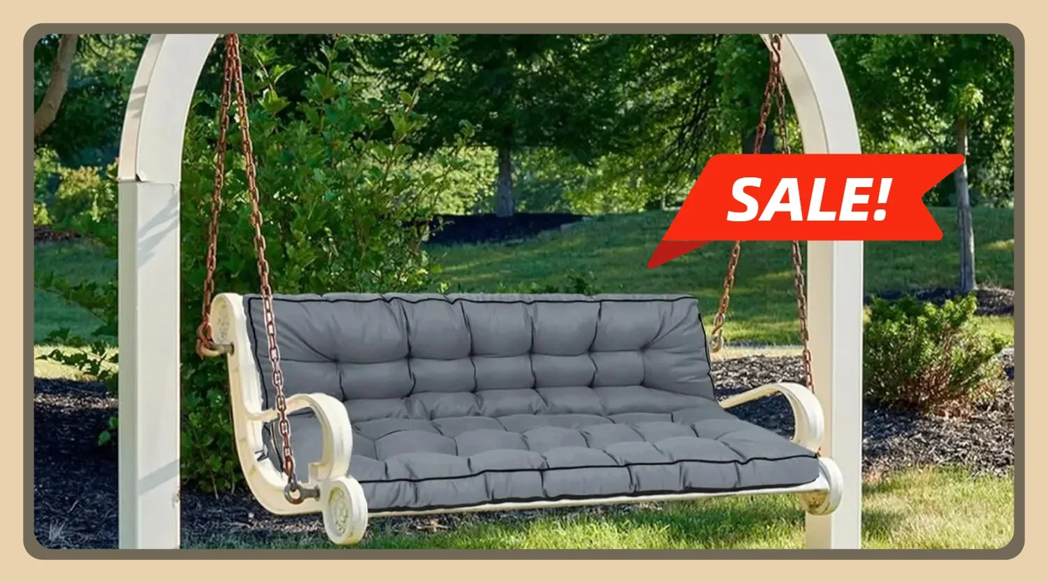 

2-3 Seat Swing Replacement Cushion with Backrest Thicken 4" pillows decor home cute pillow decoracion salon