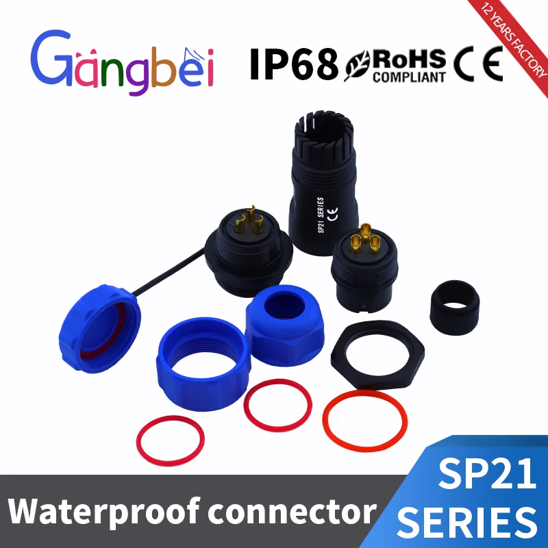 SP21 Steckverbinder – IP68 Wasserdicht, 2–12 Po Produktbild-Vorschau 3