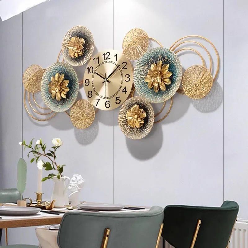

3d Large Wall Clocks Luxury Digital Modern Metal Art Design Nordic Living Room Wall Watch Mechanism Reloj Pared Home Decoration