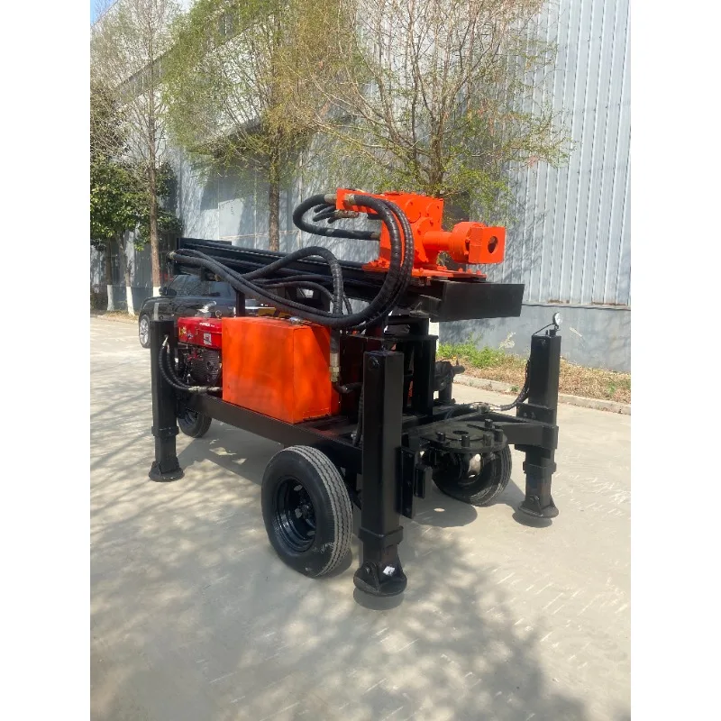 YG أفضل بيع سعر المصنع عجلة 100-300 متر عمق آلة حفر المياه الجوفية والملحقات