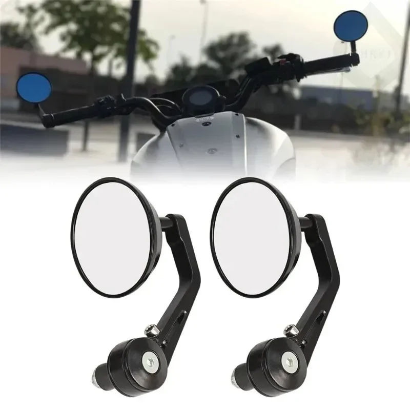 

Super Accessories Aluminum Motorcycle Round 7/8" Handlebar Rear View Mirror Motorcycle End Motor Side Mirror Motorcycle Cafe Rac