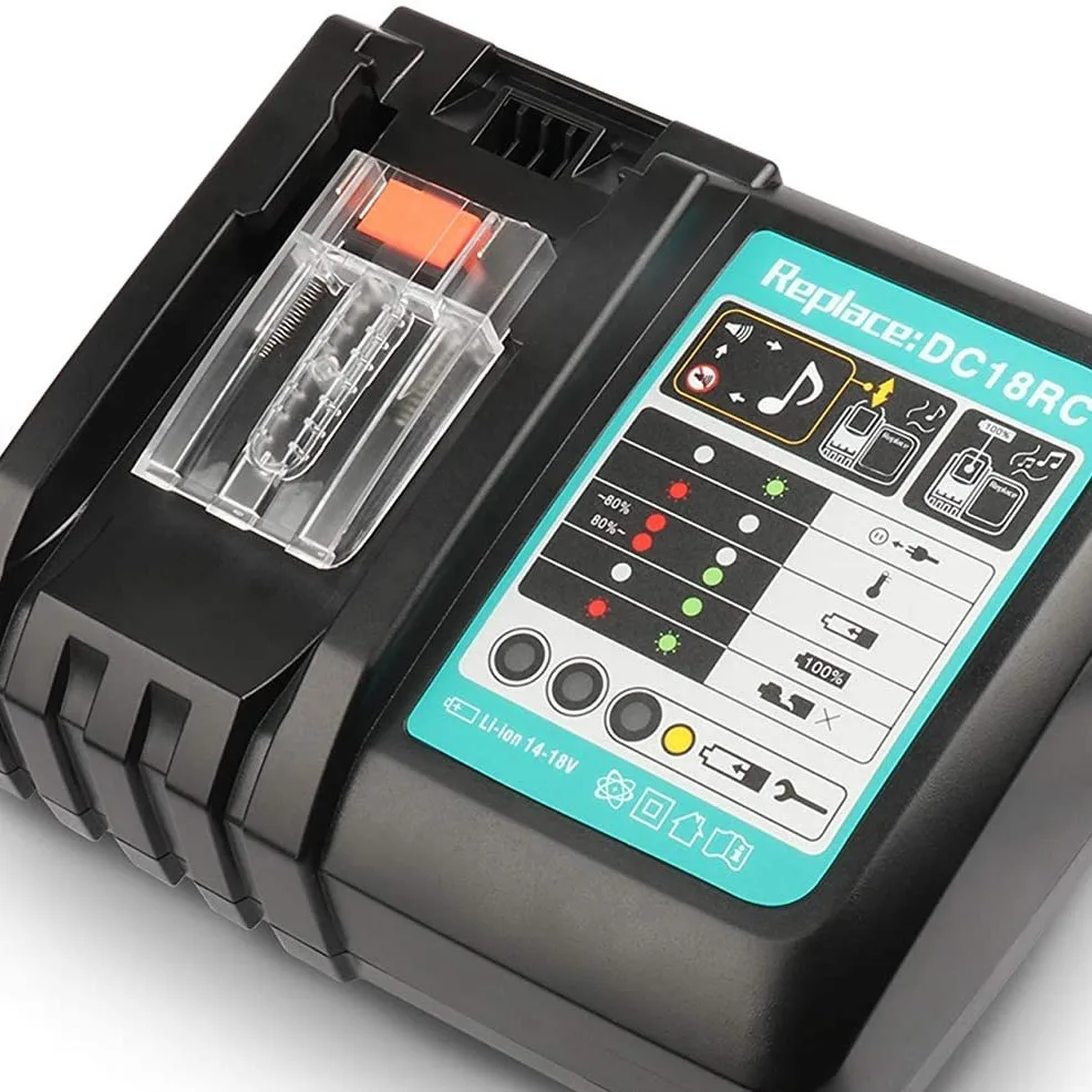 

2A Charger DC18RC Replacement Battery Charger for Makita, for Dewalt, for Milwaukee 14-18V Li-ion Batteries