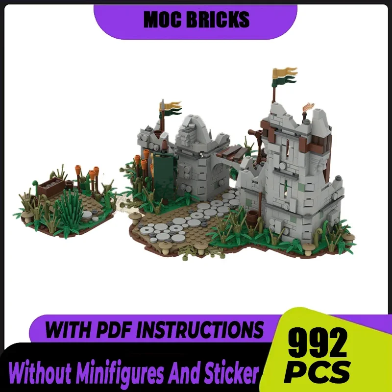 

Magical Rings Moc Building Blocks Movie Scene Hide Camp Model Technology Bricks DIY Assembly Street View Toys Gifts