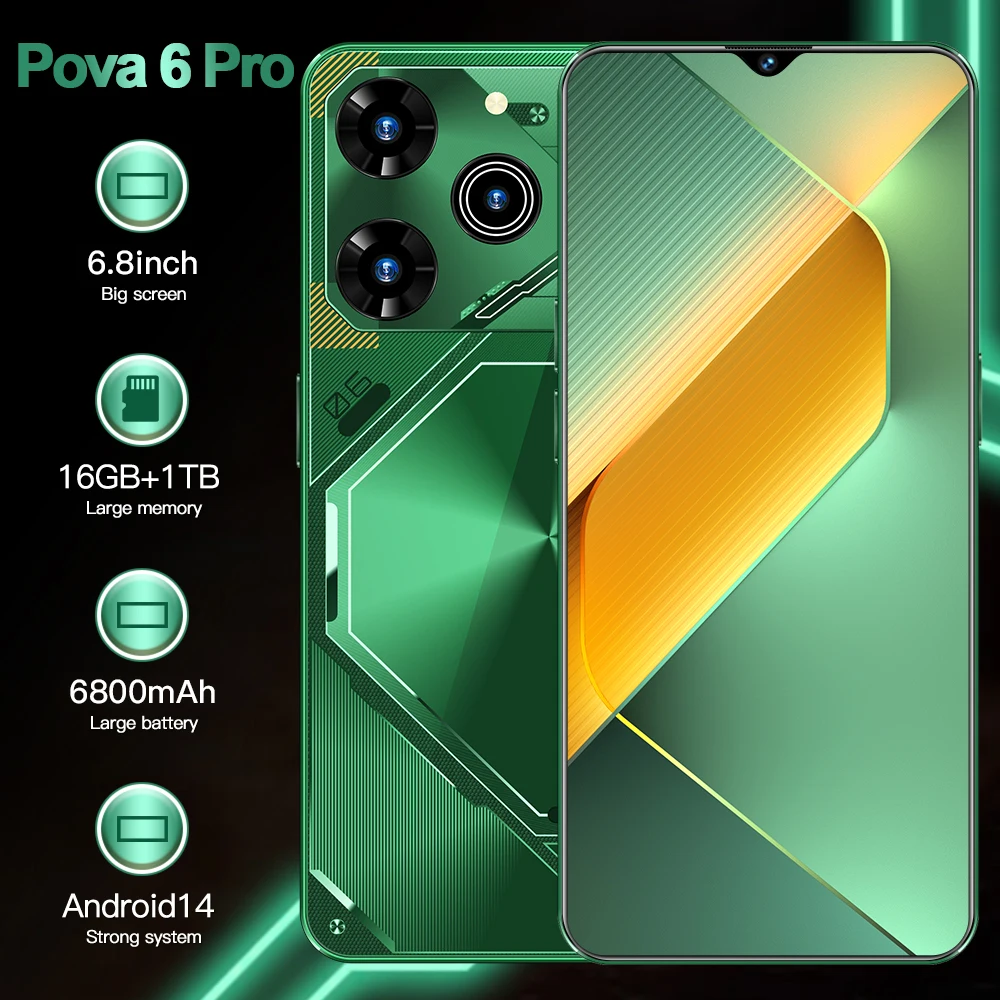 

2025 Новый оригинальный планшет Pova 6 Pro HOT Pad 7,3 дюйма Android 14 Global Edition 10 ядер 16 ГБ + 1 ТБ 6800 мАч 5G Dual SIM WIFI