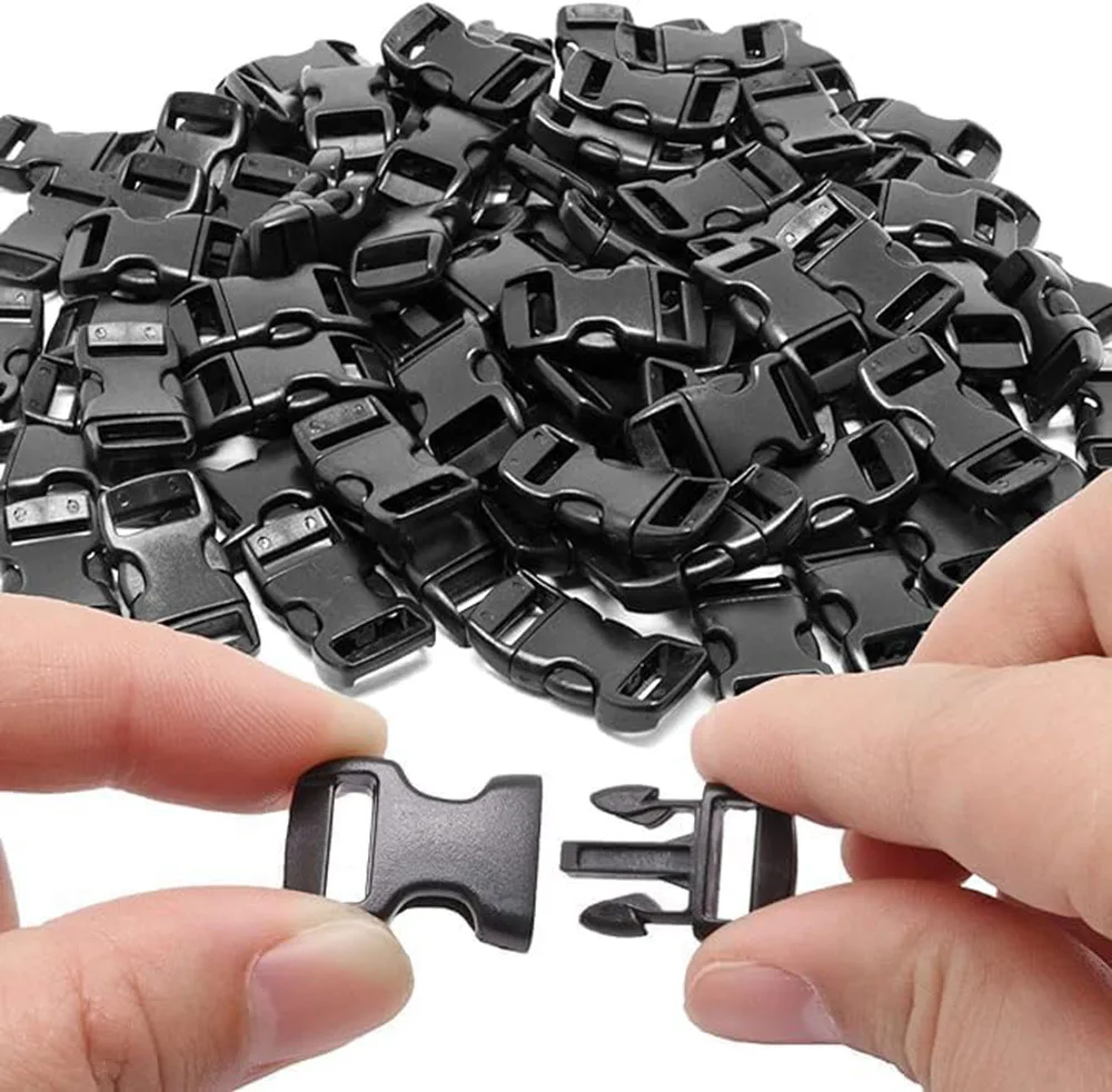 13 sztuk/paczka 3/8 "(10mm) kolorowe wyprofilowane boczne mini klamry klamra paska do bransoletki Paracord — zdjęcie 7