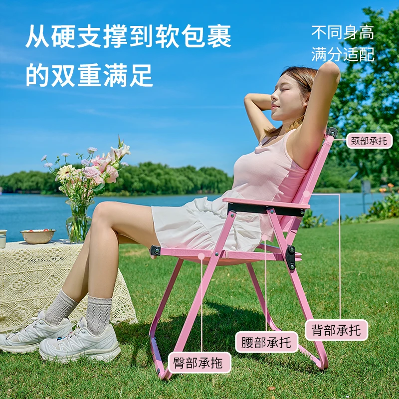Reinforced Kermit Outdoor Folding Chair Portable Camping Chair for Picnic Fishing Leisure Outdoor Activities