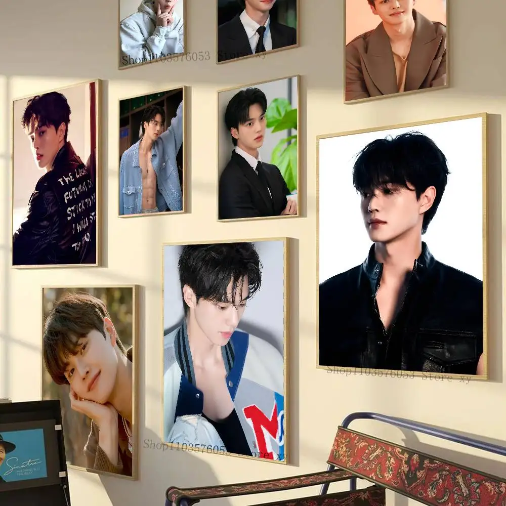 Korean Actor Song Kang Poster Self-adhesive Art Room Entrance Restaurant Wall Decor Art Painting