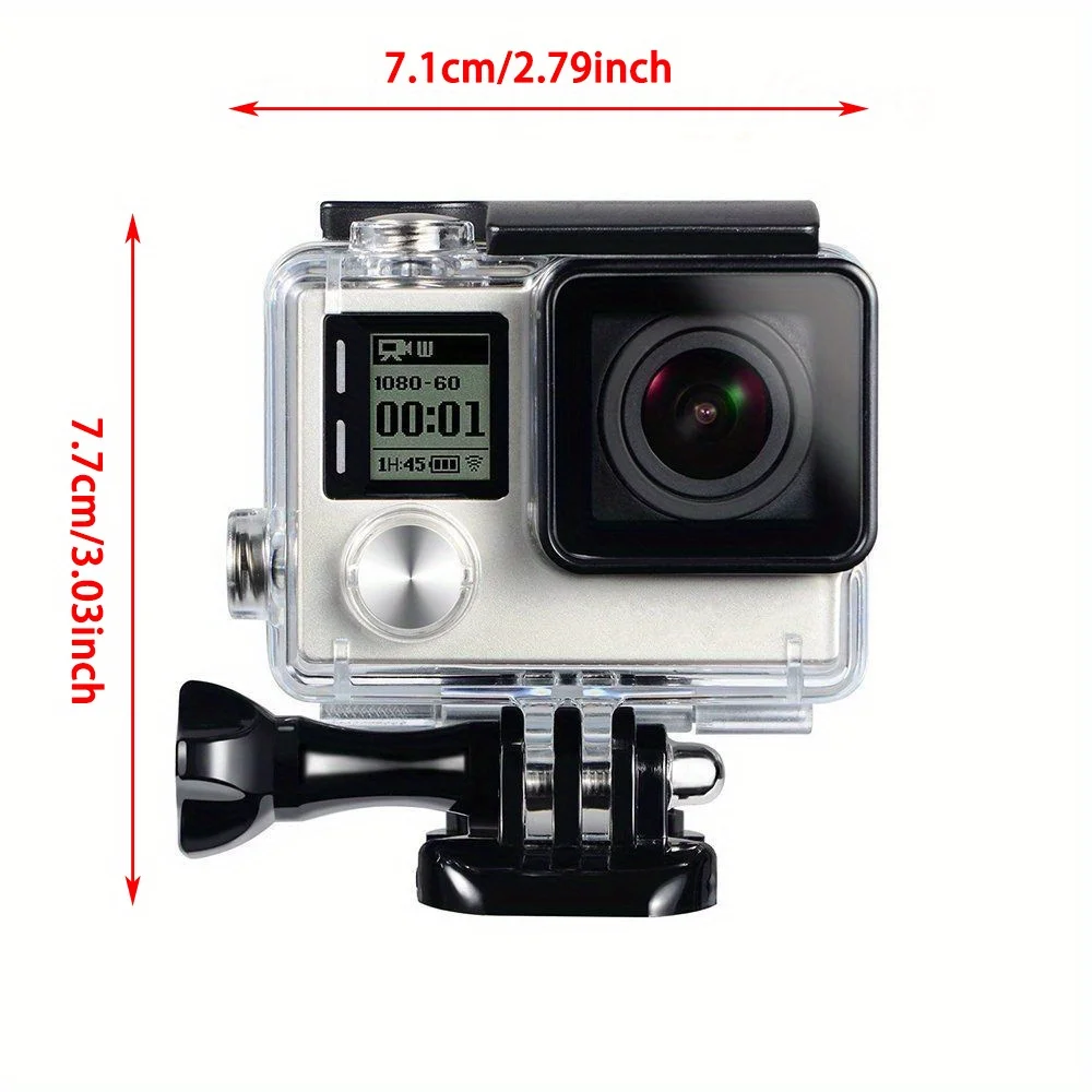 for GoPro Hero 4 3+ 3  go pro Accessories Underwater Waterproof Protective Housing Case Cover Camera Diving action camera Cover