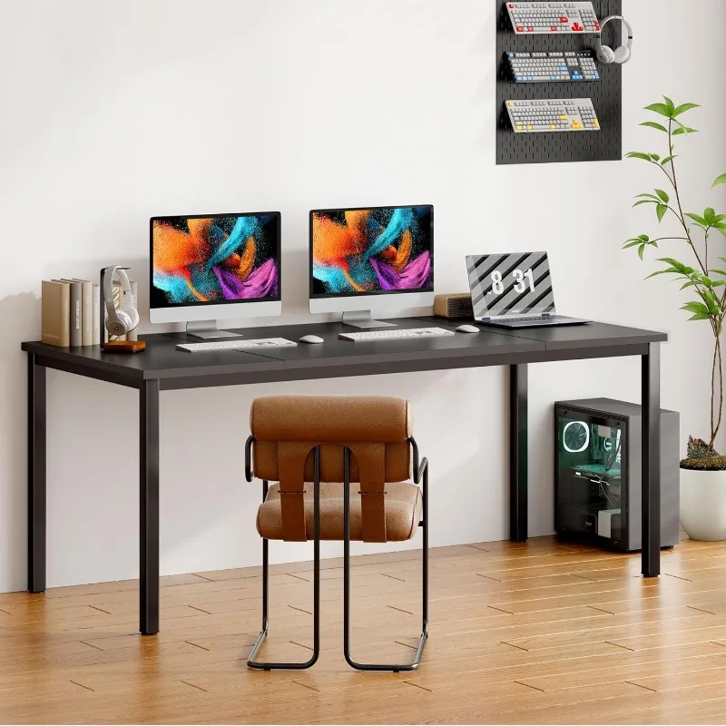 Grande Conferência Computer Desk, Mesa de Escritório, Escrita, Workstation, 70,8x31,5 polegadas