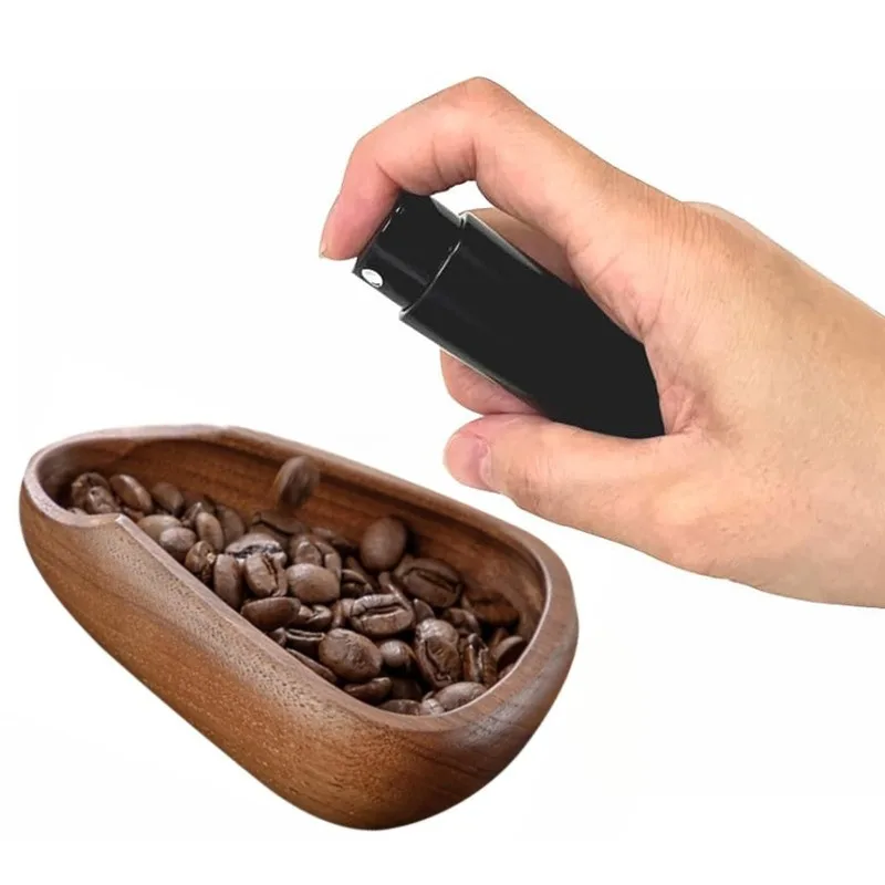 Leeseph Multifunctional Wooden Coffee Bean Dosing Cup and Light Spray Bottle Barista Set for Enhance Brewing Coffee Experience