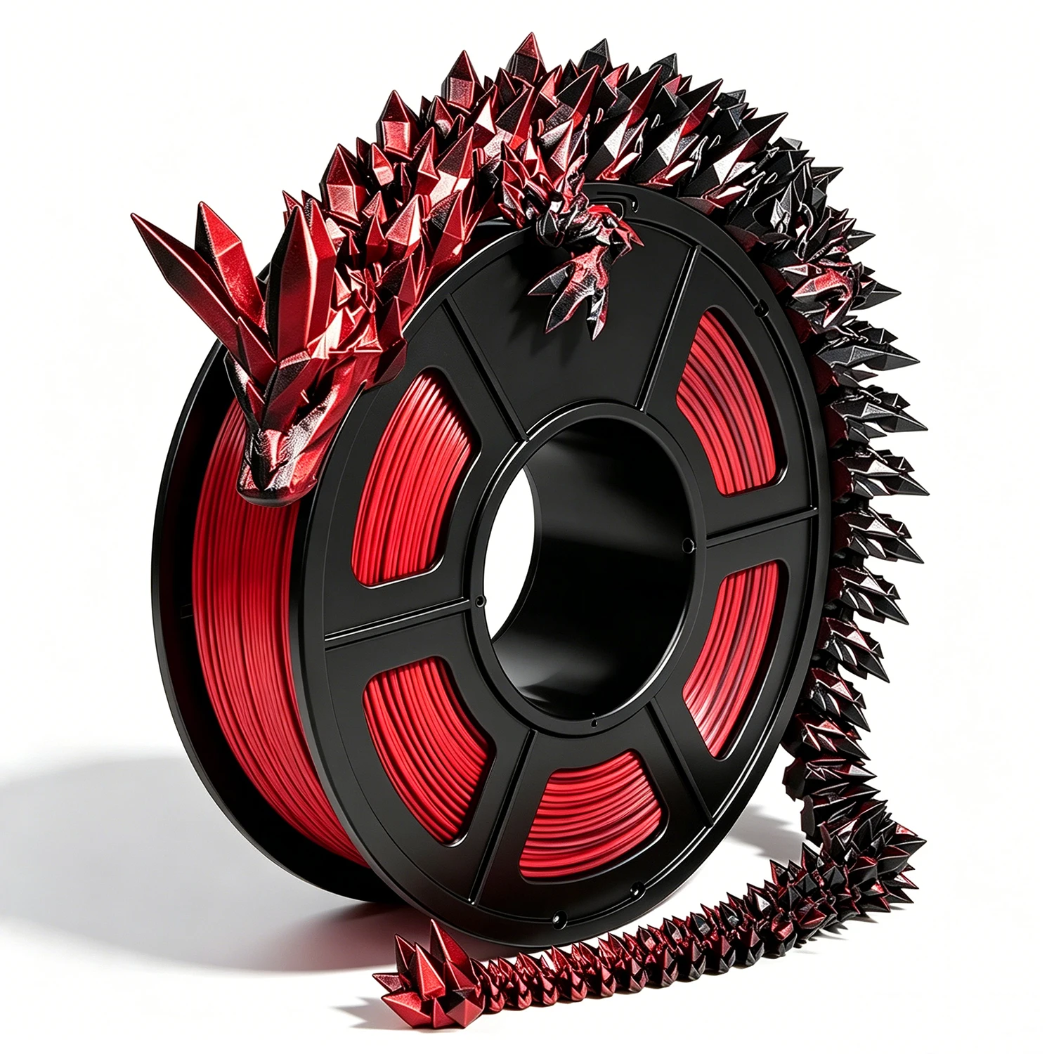 200g 1Kg 3D Printer Filament Two Color Silk Black Red PLA 1.75mm 3D Printing Material Silk PLA Black Red Filament