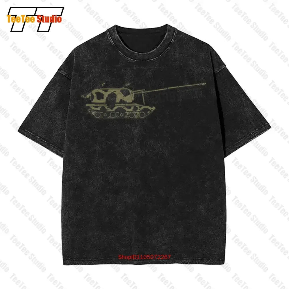 

2S19 Msta S 2 19 Танк 152 мм Винтажная футболка большого размера с пистолетом 6684 6D07