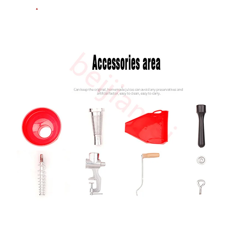 BEIJIAMEI Manual Juicer Food Grade 304 Stainless Steel Fruit Press Juicer Professional Citrus Juicer Lemon Squeezer Silver