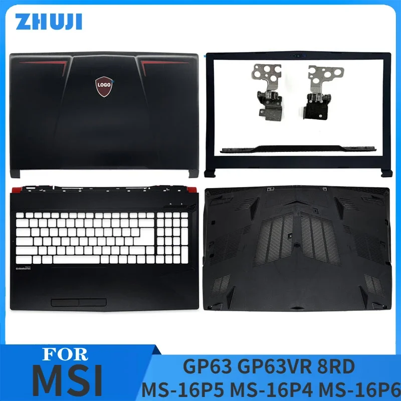 

NEW For MSI GP63 GP63VR 8RD MS-16P5 MS-16P4 MS-16P6 Laptop LCD Back Cover Front Bezel Hinges Palmrest Bottom Case Upper Top Case