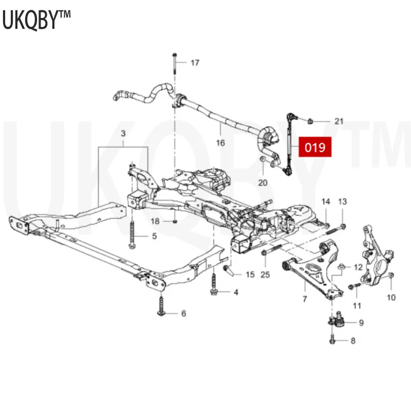 Suitable for Sa il 3 Ch ua ng ku En co re front stabilizer bar ball head parallel bar ball head 95942519/13-17