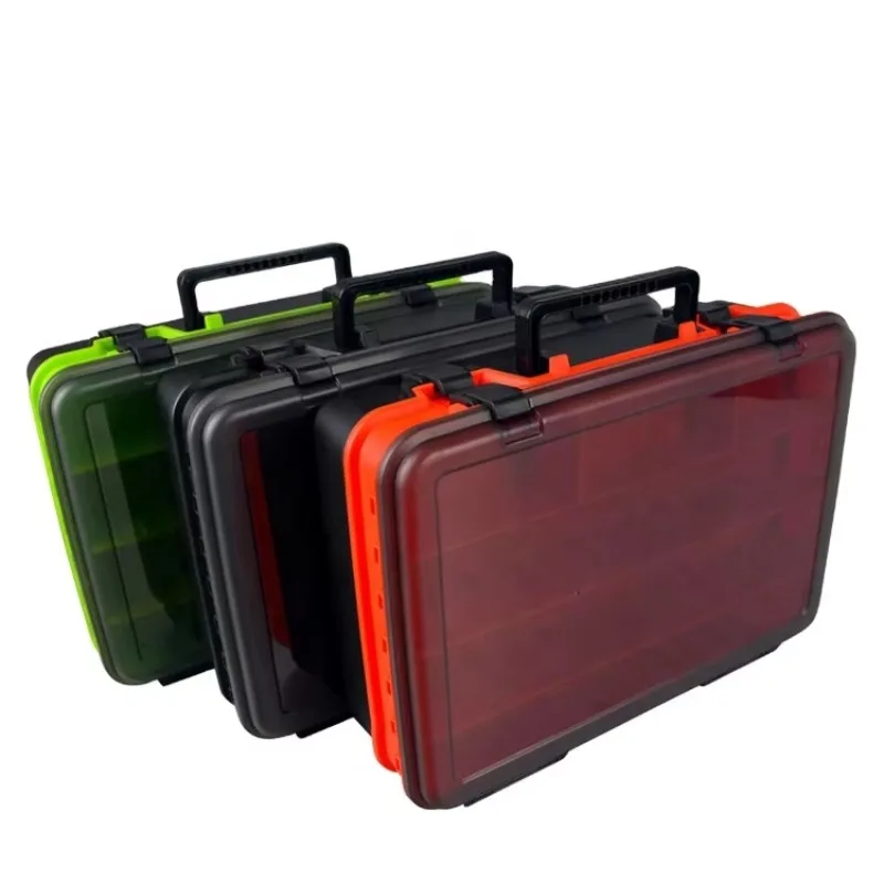 OEM  Outdoor Plastic Durable Tool Chest Three Layers Tool Box for Fishing Products and Tools Storage