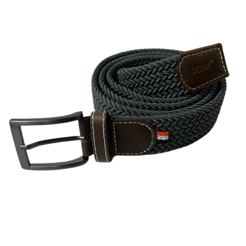 Men's Stretch Woven Canvas Elastic Belt 1 3/8