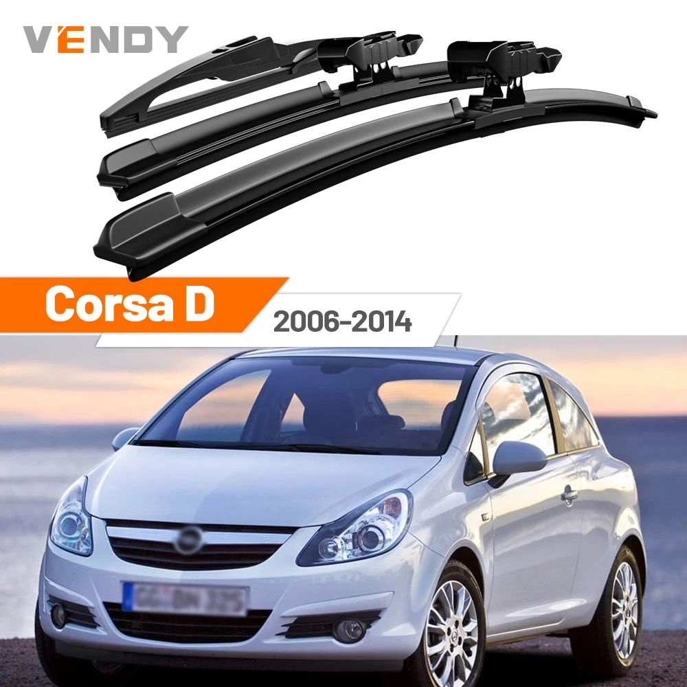 

Для Opel Corsa D 2006-2014 (2007, 2008, 2009, 2010, 2011, 2012) — Комплект передних и задних щеток стеклоочистителя, аксессуары