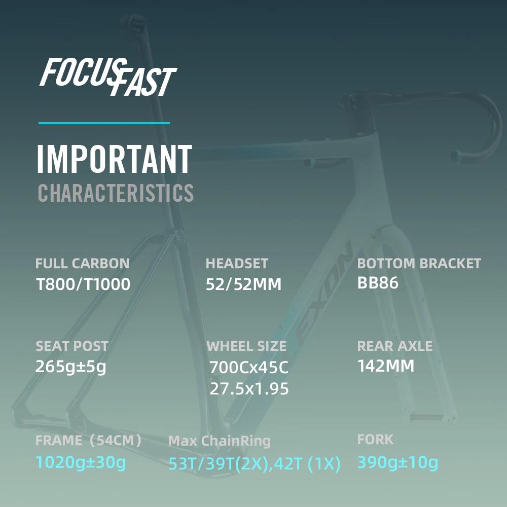 ليكسون GFE الكربون الحصى إطار دراجة هوائية 700C 27.5 خفيفة مكبح قرصي Cyclocross على الطرق الوعرة إطارات دراجة الدراجات أجزاء