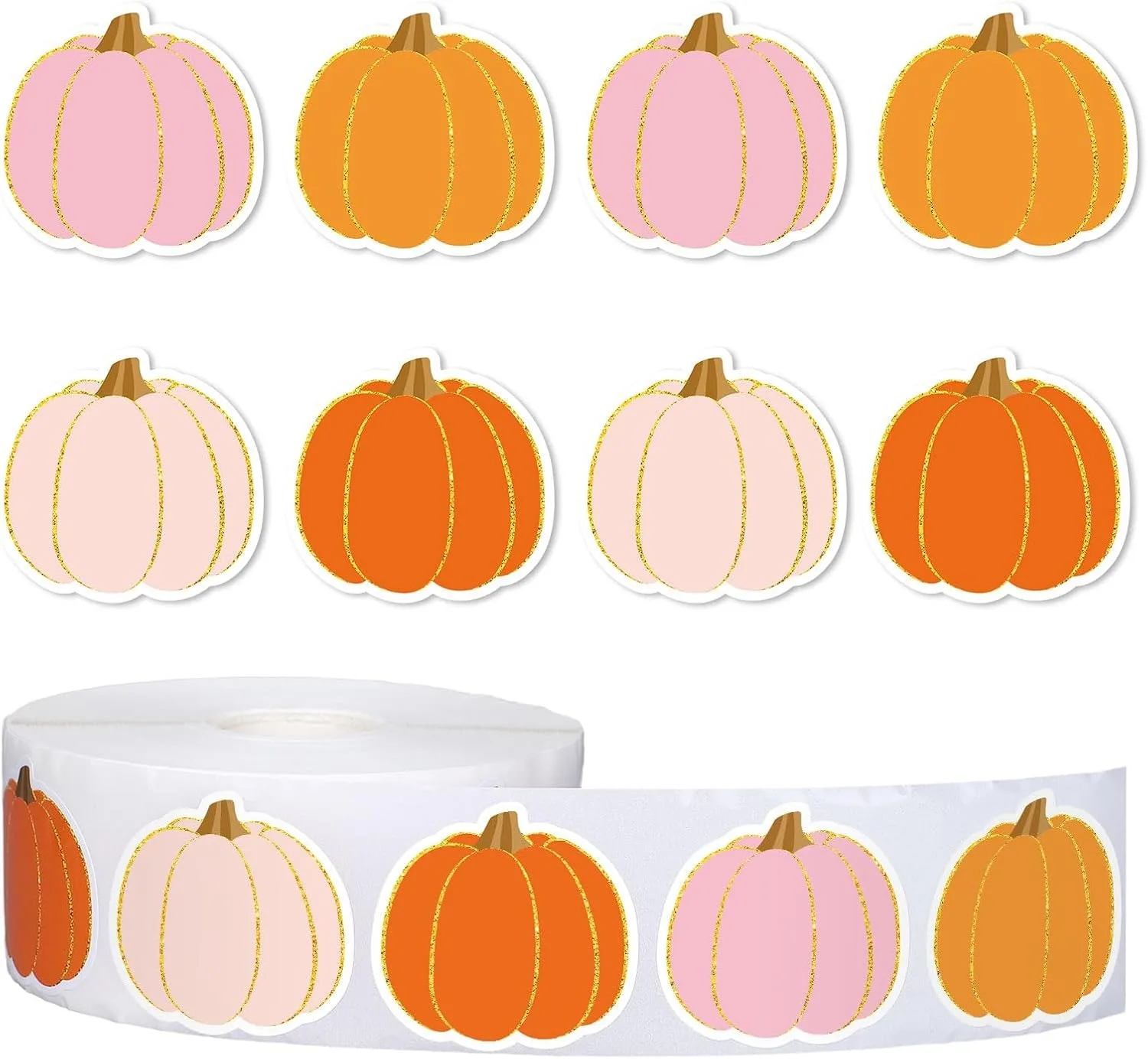 100-500pcs Halloween Stickers Pumpkin Handmade Labels Halloween Gift Decor Stickers Stationery Stickers