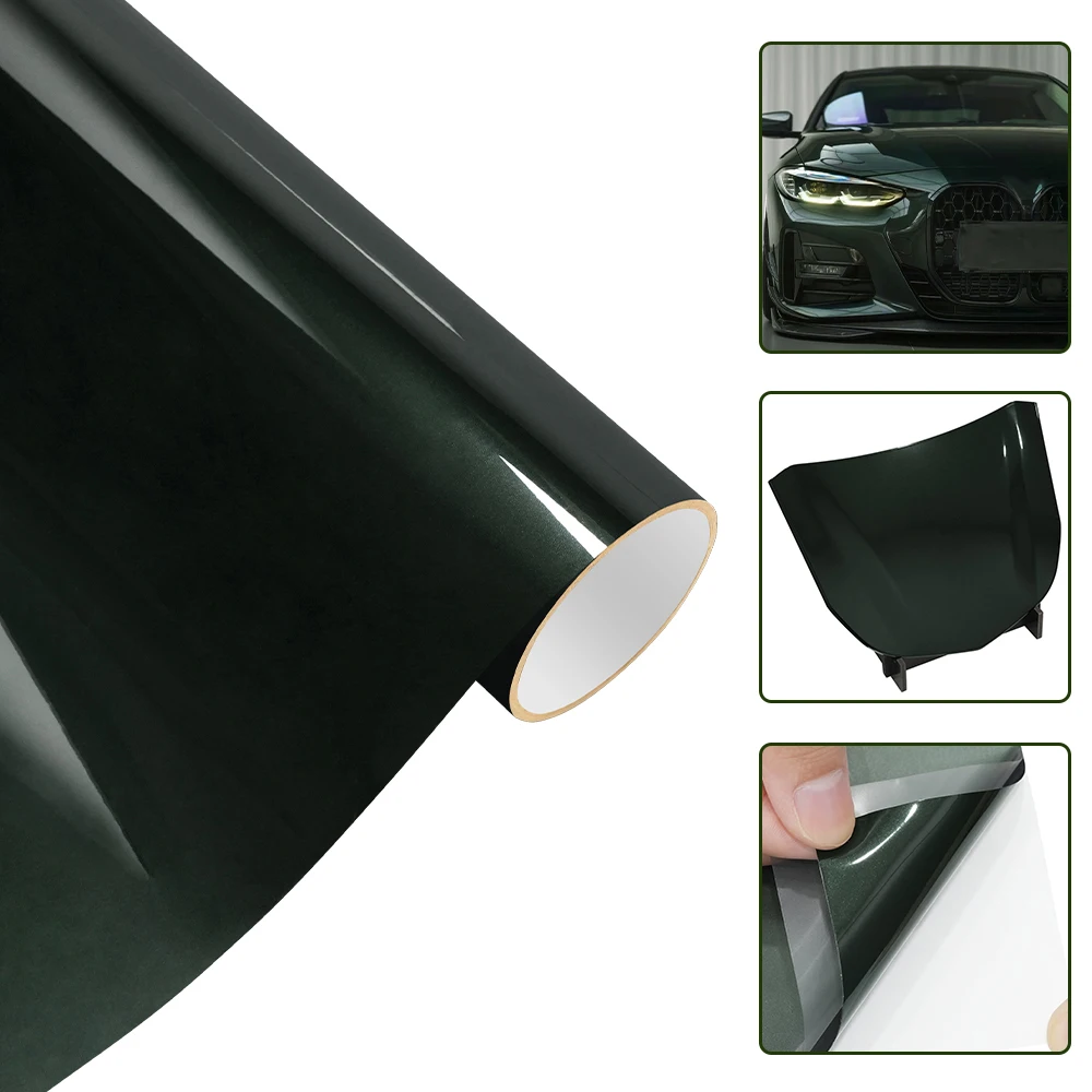 

Темно-зеленая жидкая металлическая крышка для изменения цвета, пленка для автомобиля, виниловый рулон для кузова автомобиля, мотоцикл, внедорожник, авто украшения, аксессуары