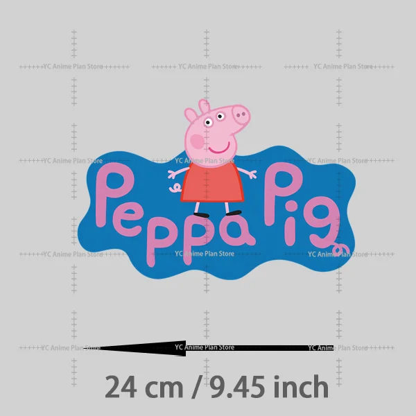 Cartoon Peppa Pig George Sticker on clothes custom patches Iron-on transfers for clothing Children's Gift T-shirt Decal Decor view 3
