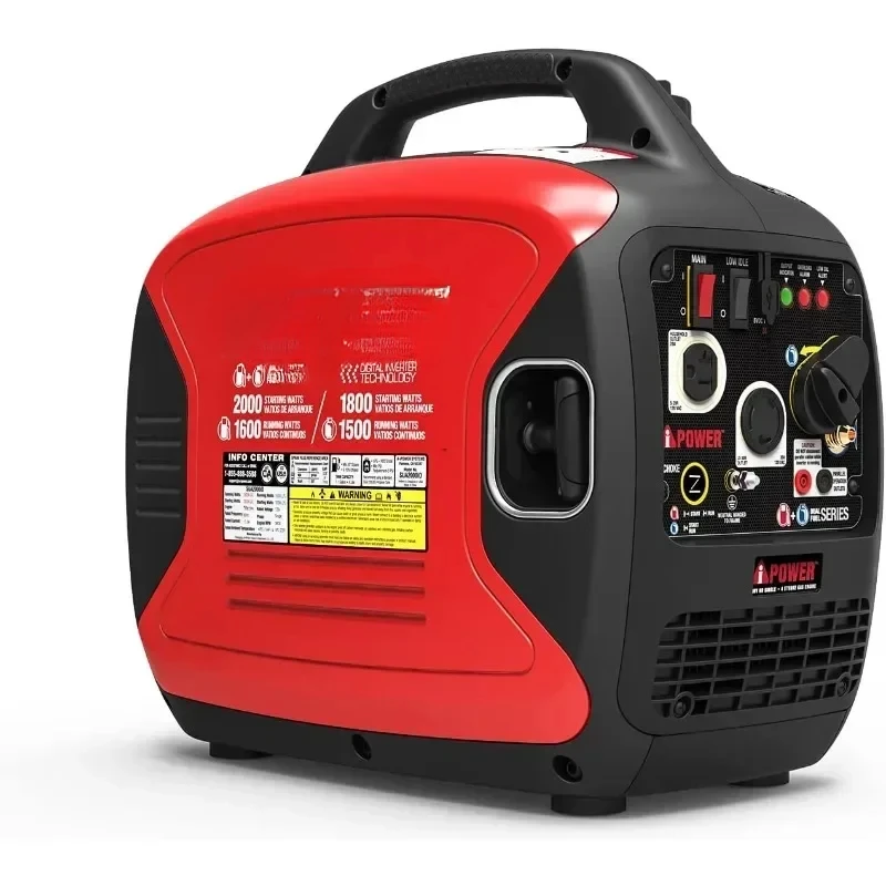 For A-iPower SUA2000iD 2000 Watt Portable Inverter Generator Gas & Propane Powered, Small With Super Quiet Operation For Home