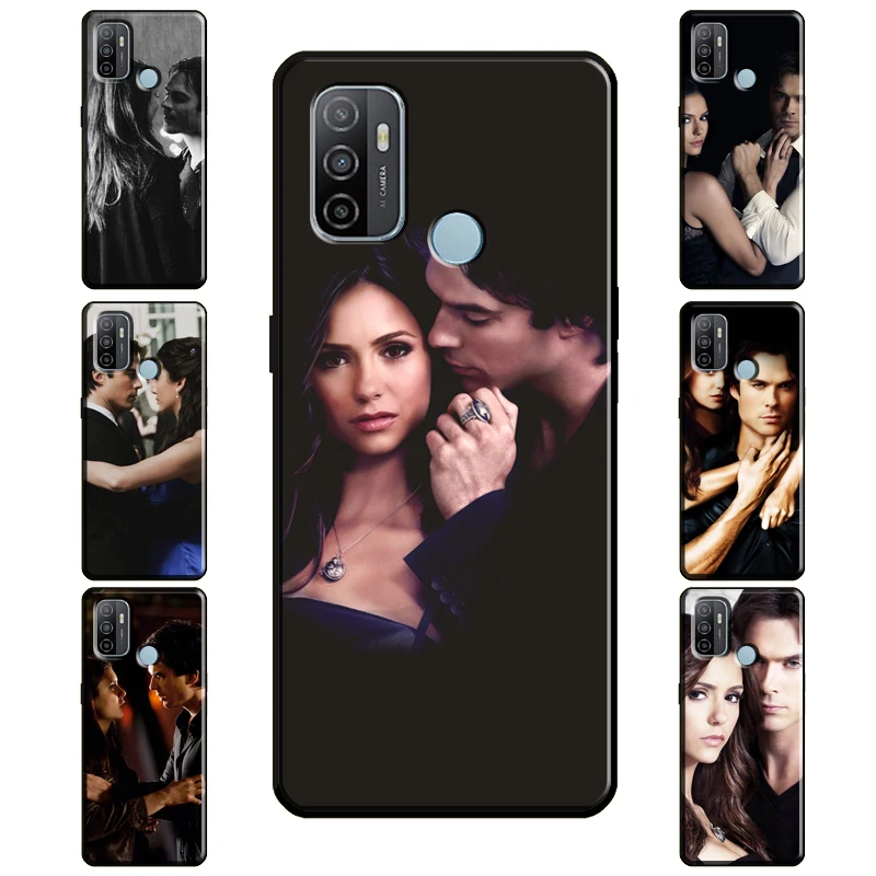 Damon Elena The Charli Damelio Case For OPPO A52 A72 A92 A15 A83 A91 A3S A5S Reno 4 Pro Z 2Z A31 A53 A9 A5 2020 Coque