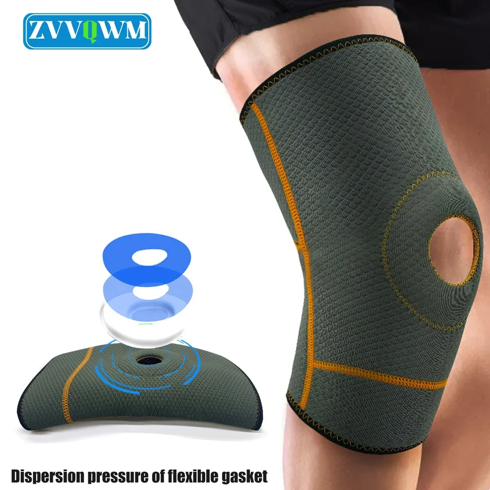 

1Pcs Knee Compression Brace Patella Stabilizer Women Men Joint Pain Knee Support Running Basketball Knee Sleeve Meniscus Tear