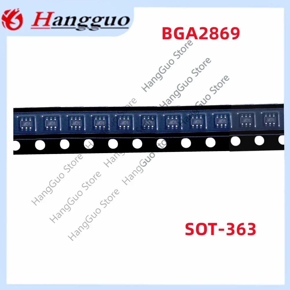 10-50pcs/Lot Original BGA2869,115 Silkscreen :MDt patch SOT-363 MMIC broadband amplifier IC