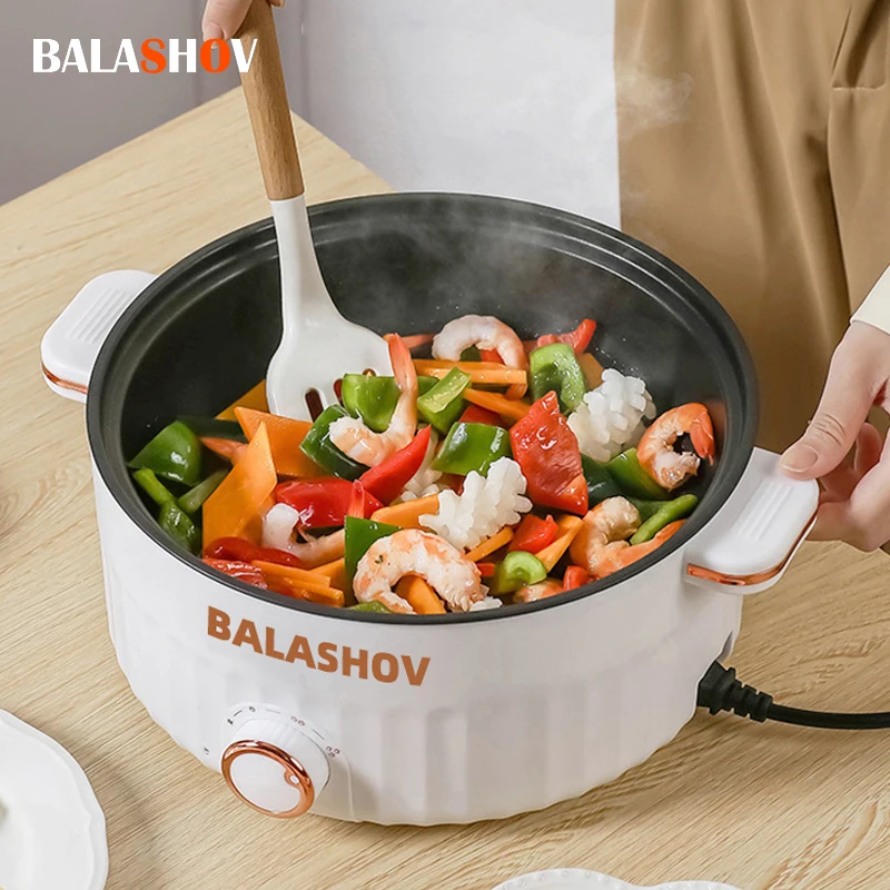 

Multifunction Non-stick Pan Electric Cooking Pot Household Hot Pot Single/Double Layer Fast Heating Electric Rice Cooker EU