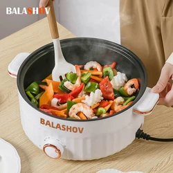 Multifunction Non-stick Pan Electric Cooking Pot Household  Hot Pot Single/Double Layer Fast Heating Electric Rice Cooker EU