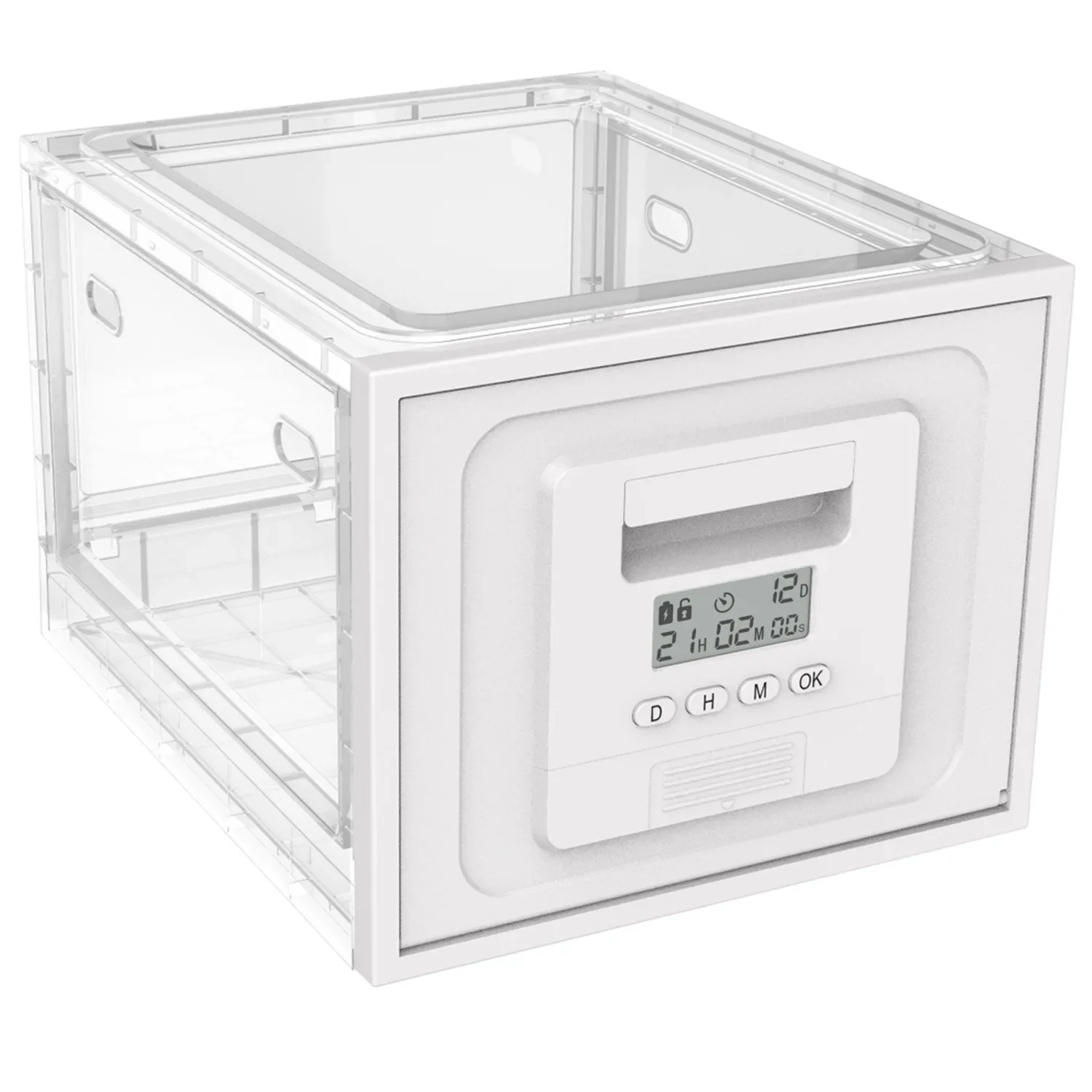 Timed Unlocking or Password To Open The Door Food Folding Storage Box Mobile Phone Prison Timed Medicine Box