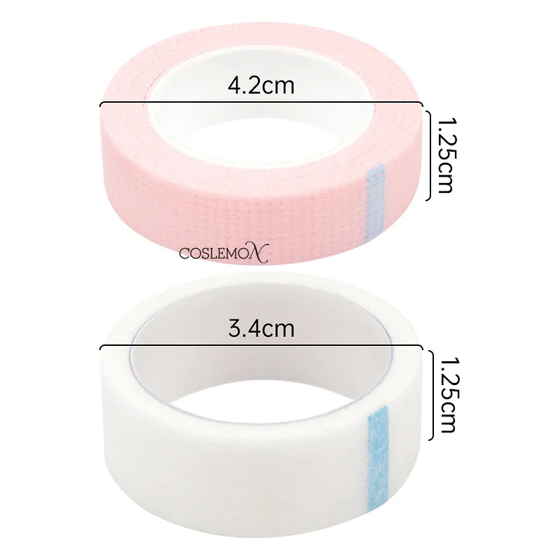 2 Rolls Lash Tape Eyelash Extension Tape 4.5m Breathable Micropore Fabric Sticker Eye Make Up Tool Eyelash Extension Supplies