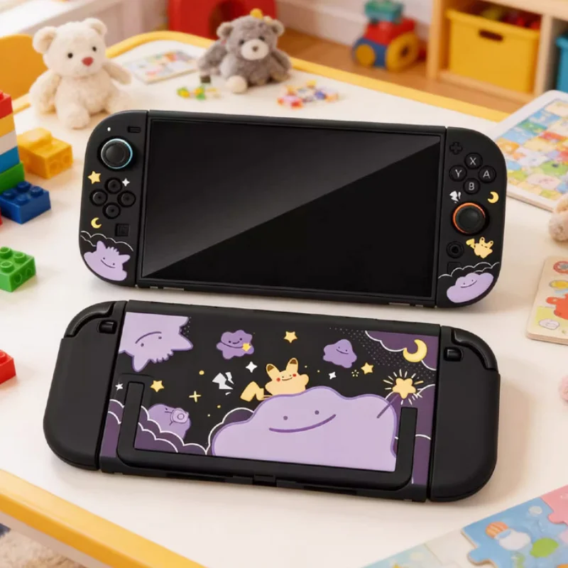 Switch 2 Matte Hard Shell Protective Case Ditto Pattern For Ns 2 Joy Con Handheld Game Console Accessories Periphery