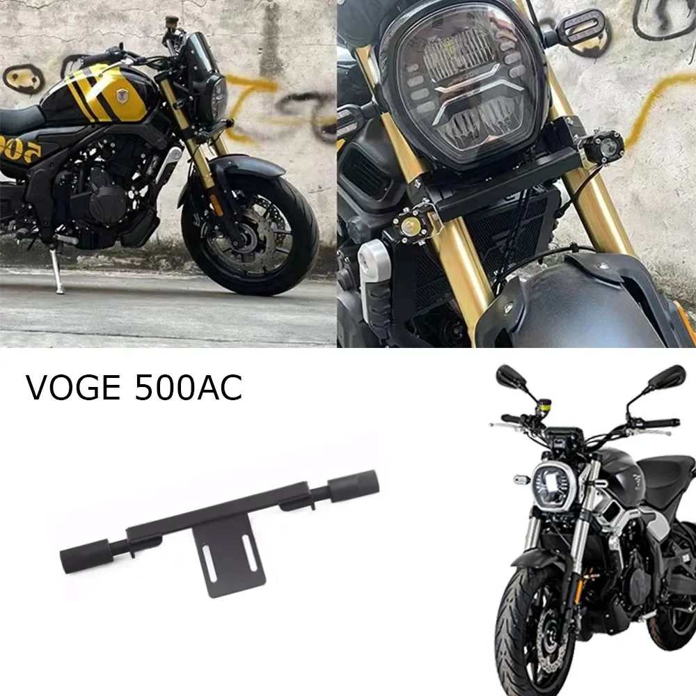 

New Fit 500AC Motorcycle Spotlight Bracket Spot Light Fendinebbia Adattatore Staffa Di montaggio For VOGE 500AC AC500 500 AC