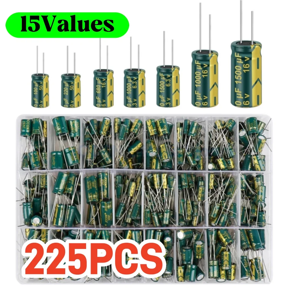 15 Values 225Pcs Al…