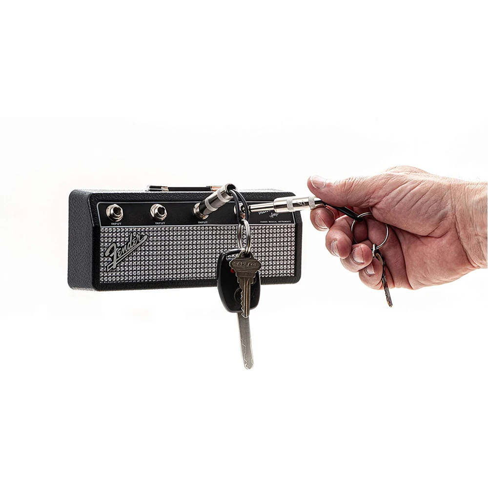 Key Holder Blues Music Storage Guitar Wall Keychain Vintage Amplifier Home Decoration Gift Llaveros
