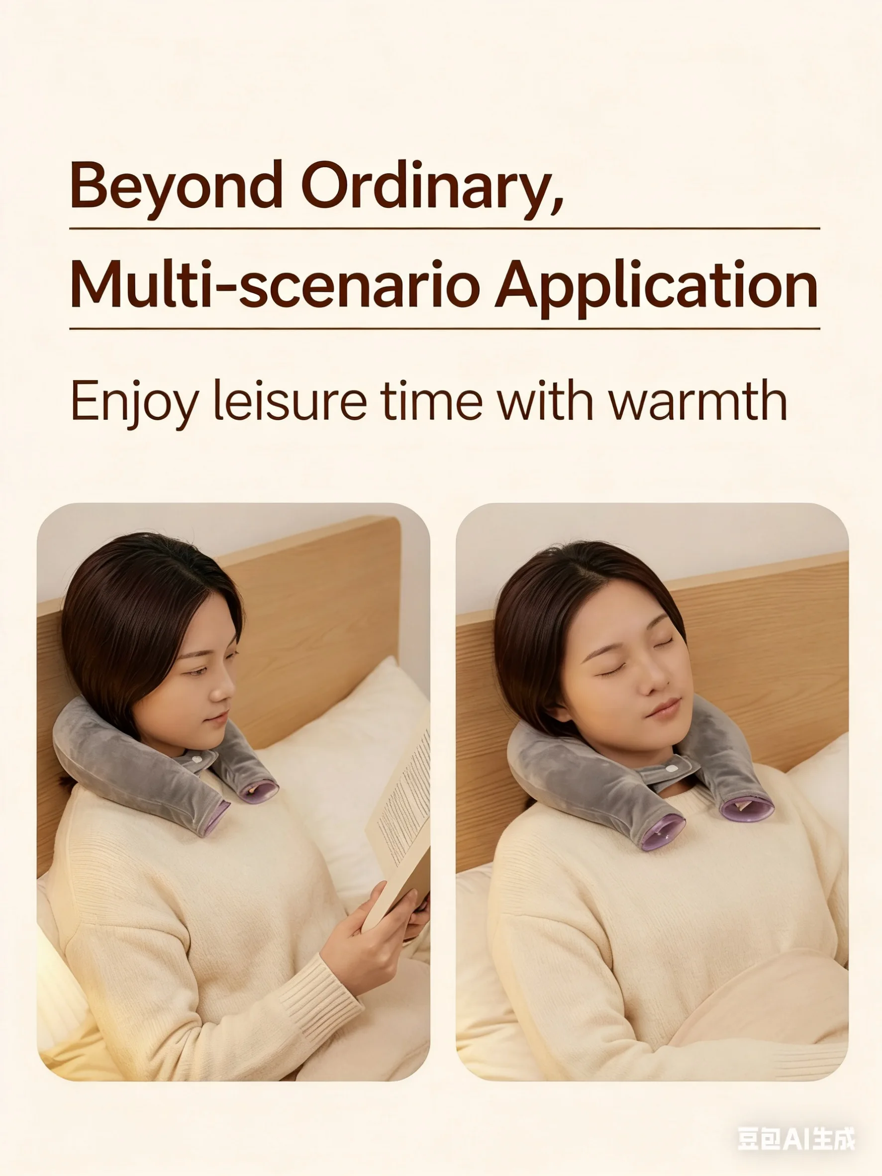 U Shaped Hot Water Bottle Thickened Explosion-proof Water Filled Neck Shoulder Hot Compress Hanging Neck Warmer