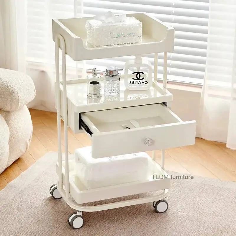 SPA Beauty Picking Trolley High-grade Cream Storage Wind Shelves Trolley Ear Beauty Home Salon Special Tool Trolley