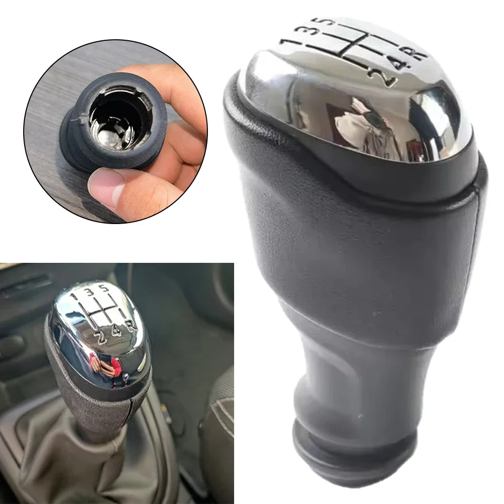 

5 Speed Knob Manual Gear Knob Car Maintenance ABS Construction Comfortable Grip DIY Friendly Easy Installation