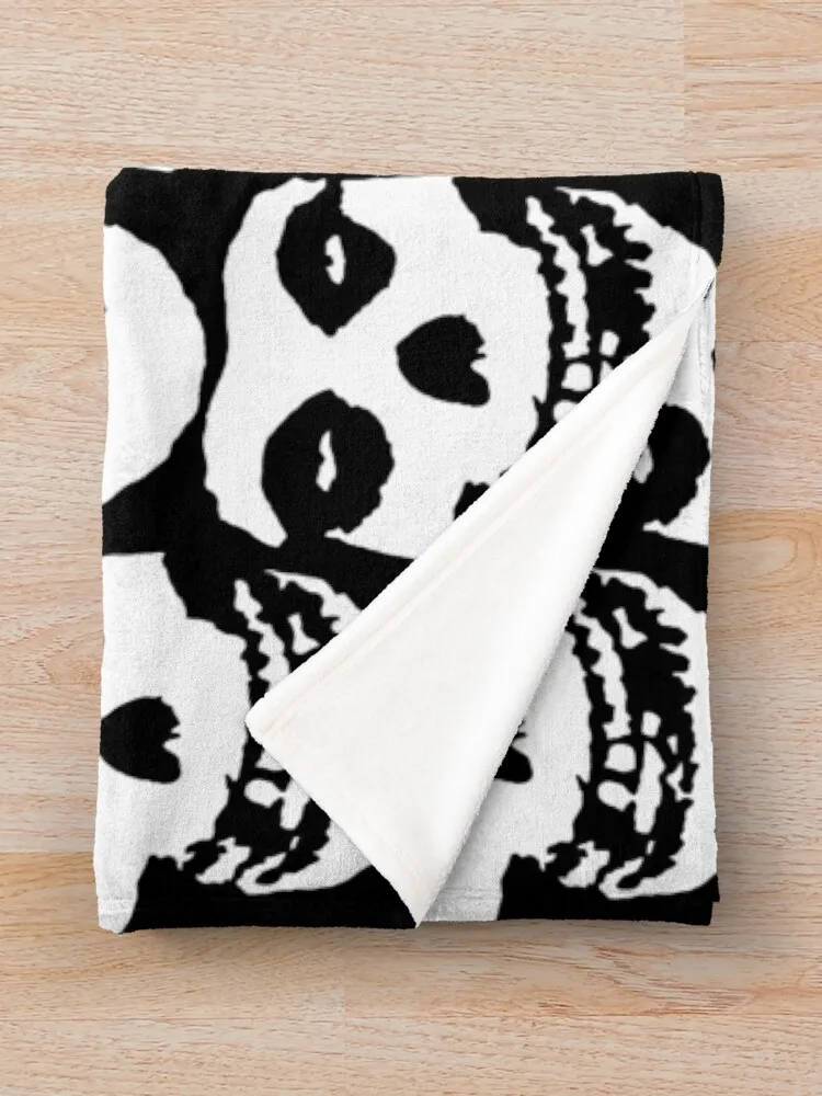 Punk Rock Band - Misfits Skull Throw Blanket For Sofa Thin Thermal Blanket