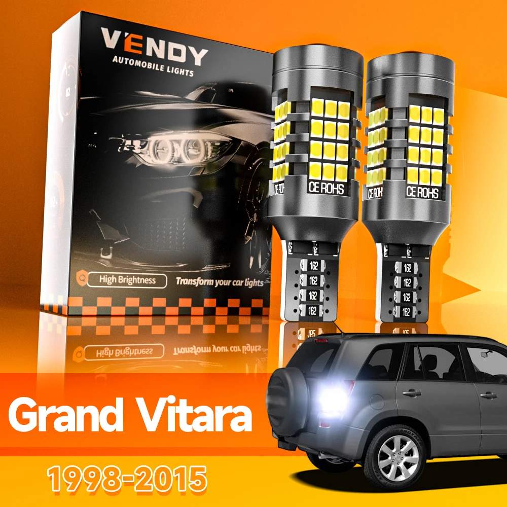 2pcs For Suzuki Grand Vitara 1998-2015 LED Reverse Light Backup Lamp 2005 2006 2007 2008 2010 2011 2012 2013  Canbus Accessories