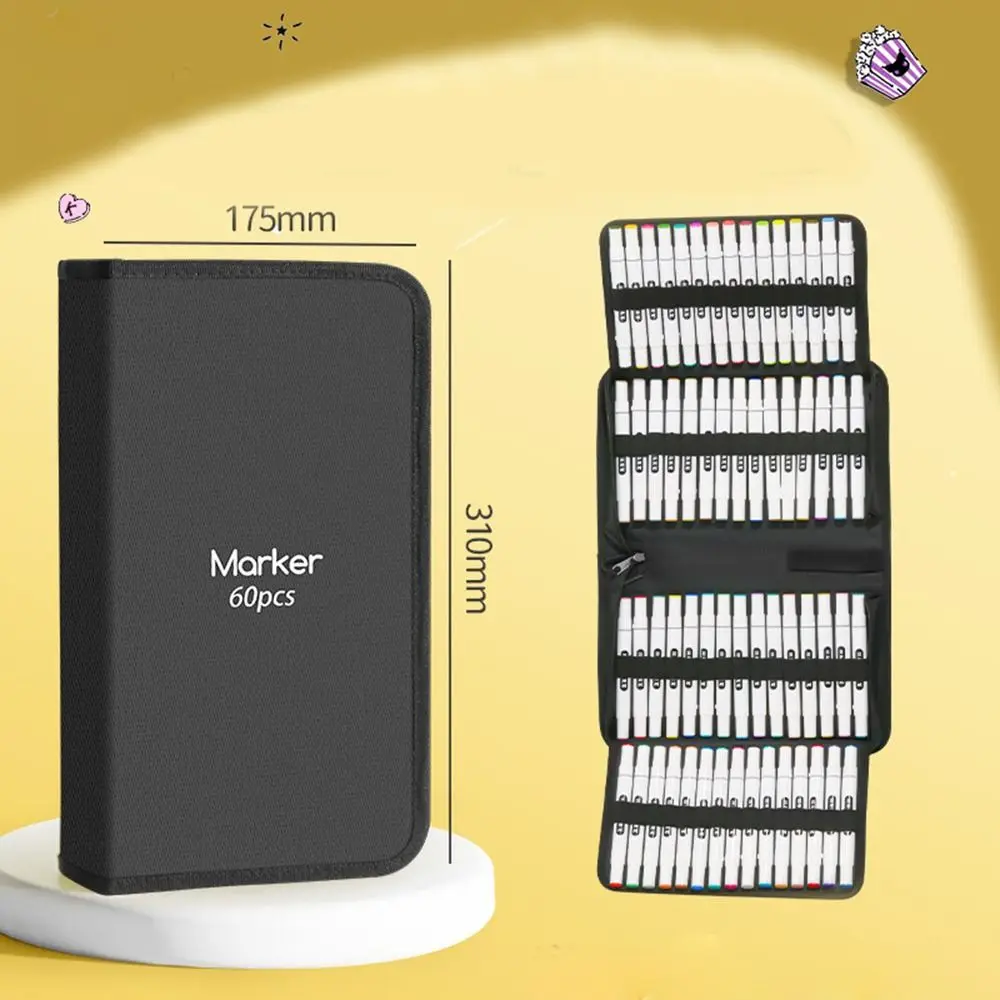 

Large Capacity Art Marker Pen Storage Bag Folding Zipper Marker Pen Organizer Pencil Bag Marker Pen Contaioner Art Supplies