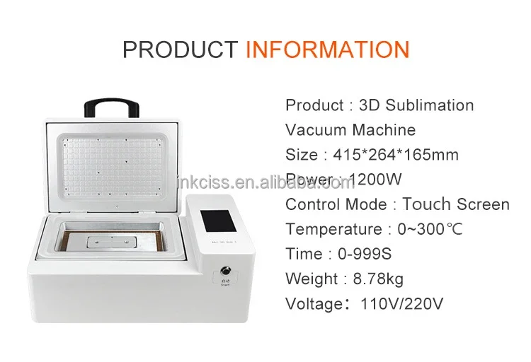 New Arrival Greencolor Automatic 3D Heat Transfer Vacuum Film Sublimation Small Machine For Printing 3D Film Mobile Phone Cases