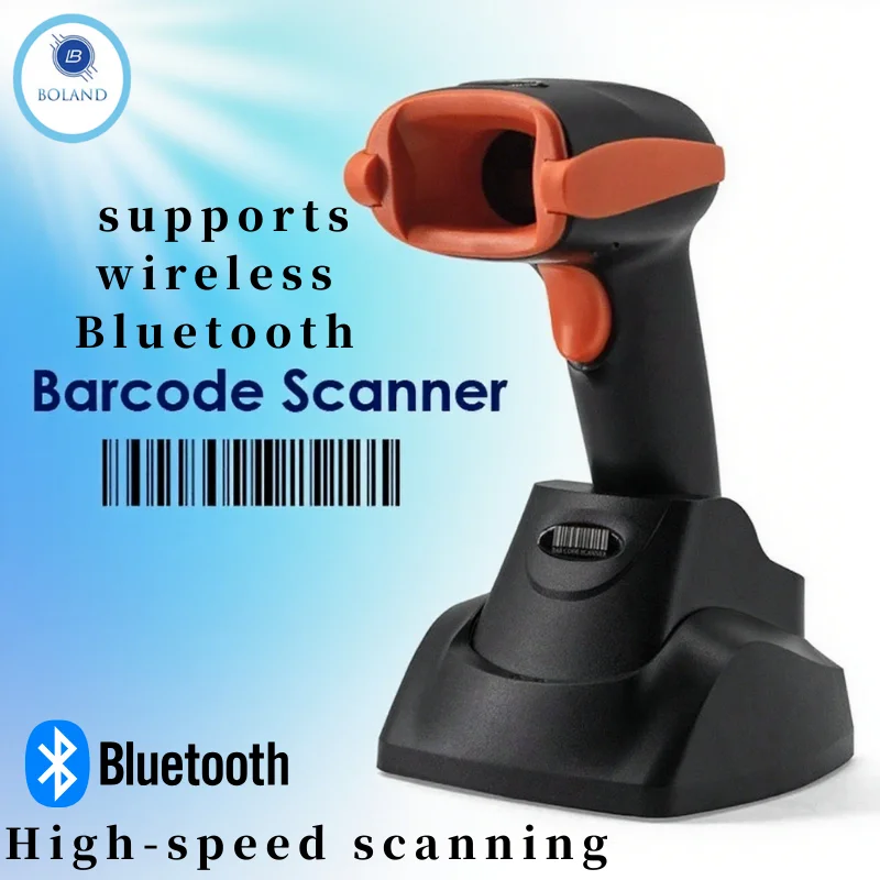 

Bluetooth Высокоточный портативный автоматический штрих-код CMOS изображение 1D лазерный беспроводной сканер штрих-кода считыватель управления инвентарьми