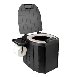 ABSU Draagbaar Opvouwbaar Toilet Voor Kinderen PU Volwassen Draagbaar Toilet Met Cover Camping Outdoor Baby Toilet Autotoilet
